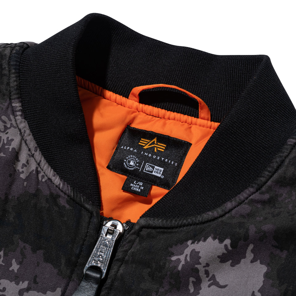 MA-1 ボンバージャケット Alpha Industries ロサンゼルス・ドジャース ブラックカモ
