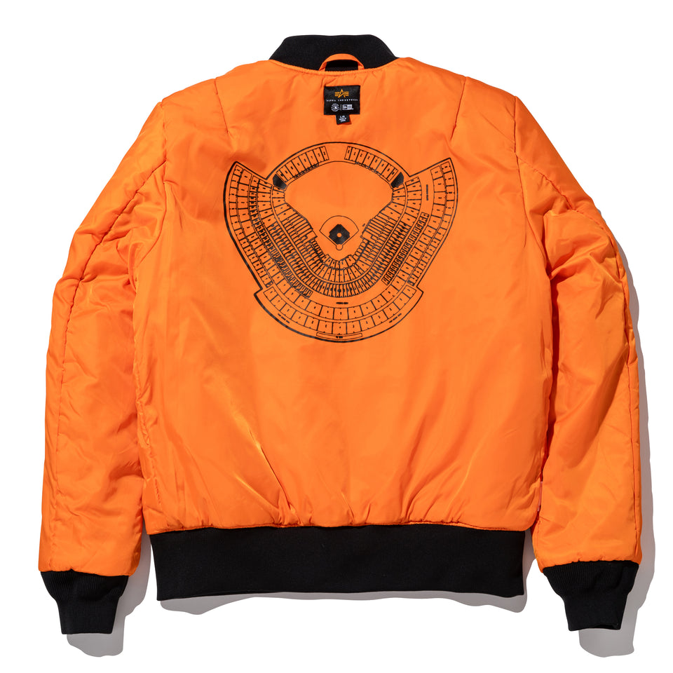 MA-1 ボンバージャケット Alpha Industries ロサンゼルス・ドジャース ブラックカモ