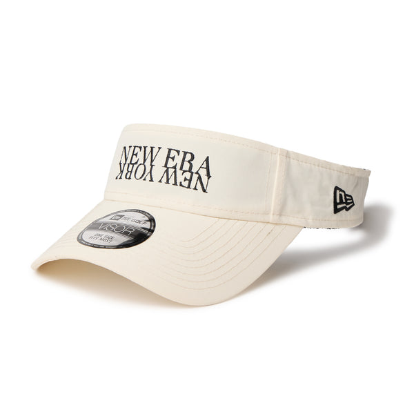 サンバイザー NEW ERA NEW YORK ヴィンテージナイロン アイボリー