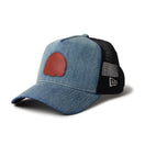 9FORTY A-Frame トラッカー デニム レザーパッチ ウォッシュド ネイビー | ゴルフ | NEW ERA ニューエラ公式オンラインストア