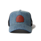 9FORTY A-Frame トラッカー デニム レザーパッチ ウォッシュド ネイビー | ゴルフ | NEW ERA ニューエラ公式オンラインストア