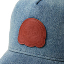 9FORTY A-Frame トラッカー デニム レザーパッチ ウォッシュド ネイビー | ゴルフ | NEW ERA ニューエラ公式オンラインストア