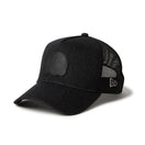 9FORTY A-Frame トラッカー デニム レザーパッチ ブラック | ゴルフ | NEW ERA ニューエラ公式オンラインストア