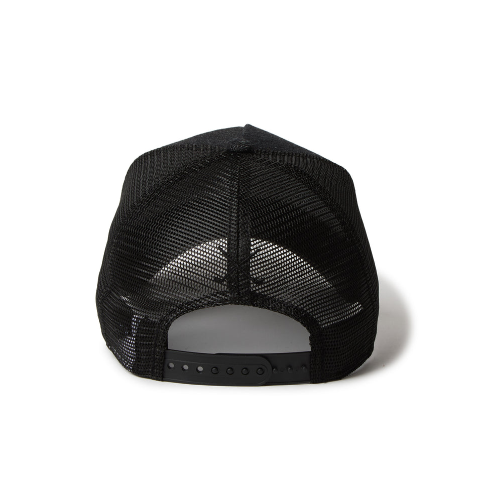9FORTY A-Frame トラッカー デニム レザーパッチ ブラック | ゴルフ | NEW ERA ニューエラ公式オンラインストア