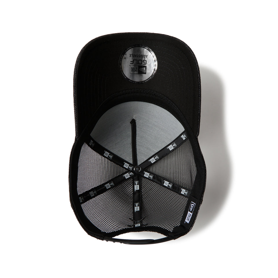 9FORTY A-Frame トラッカー デニム レザーパッチ ブラック | ゴルフ | NEW ERA ニューエラ公式オンラインストア