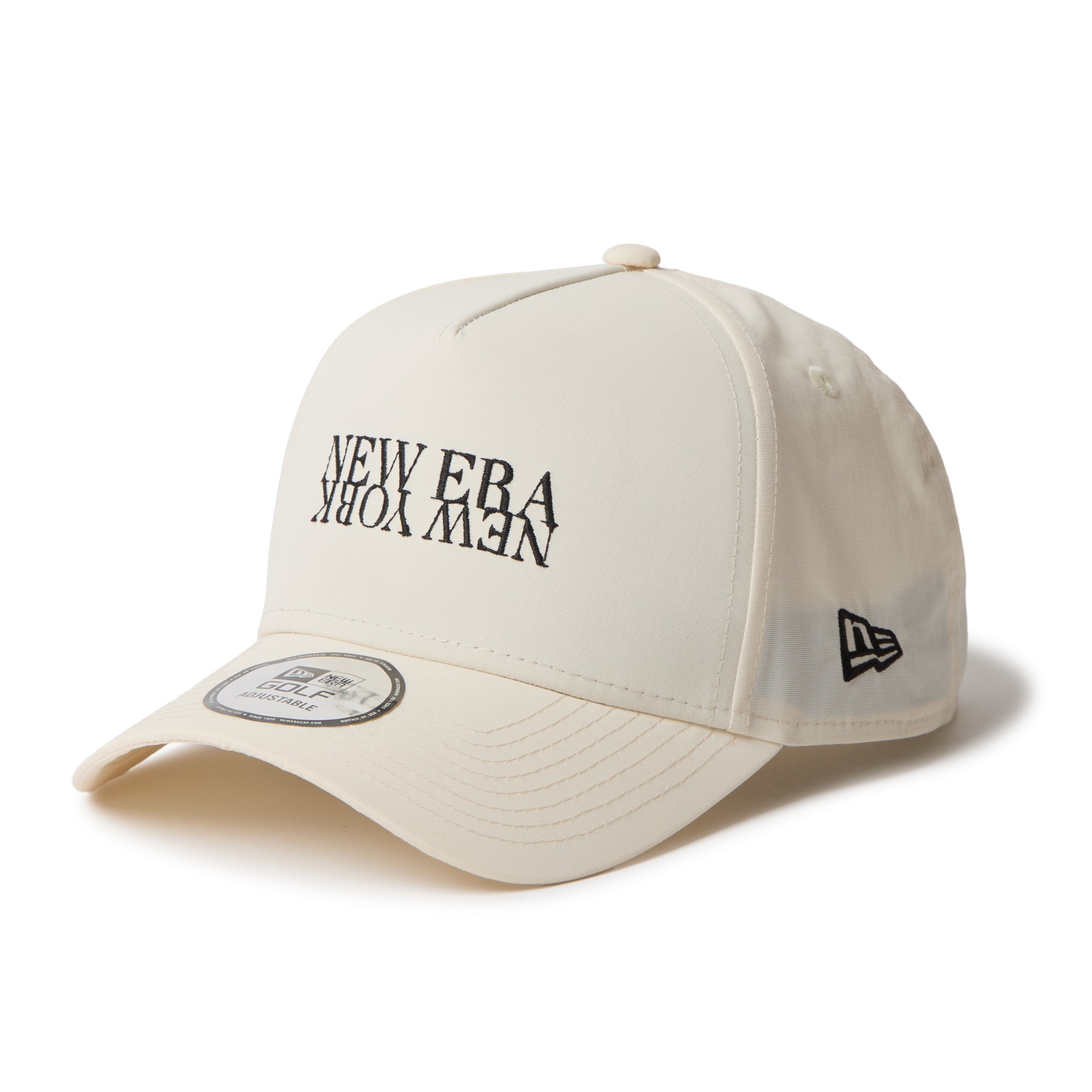 NEW ERA GOLF プルオーバー美品 9FORTY A-Frame NEW ERA NEW YORK ヴィンテージナイロン アイボリー