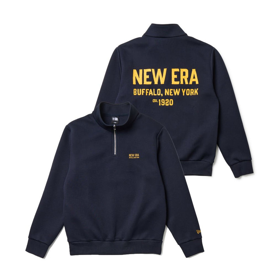 美品 NEW ERA ニューエラ テック スウェット ハーフジップ テックスウェット ハーフジップ プルオーバー ネイビー | ゴルフ