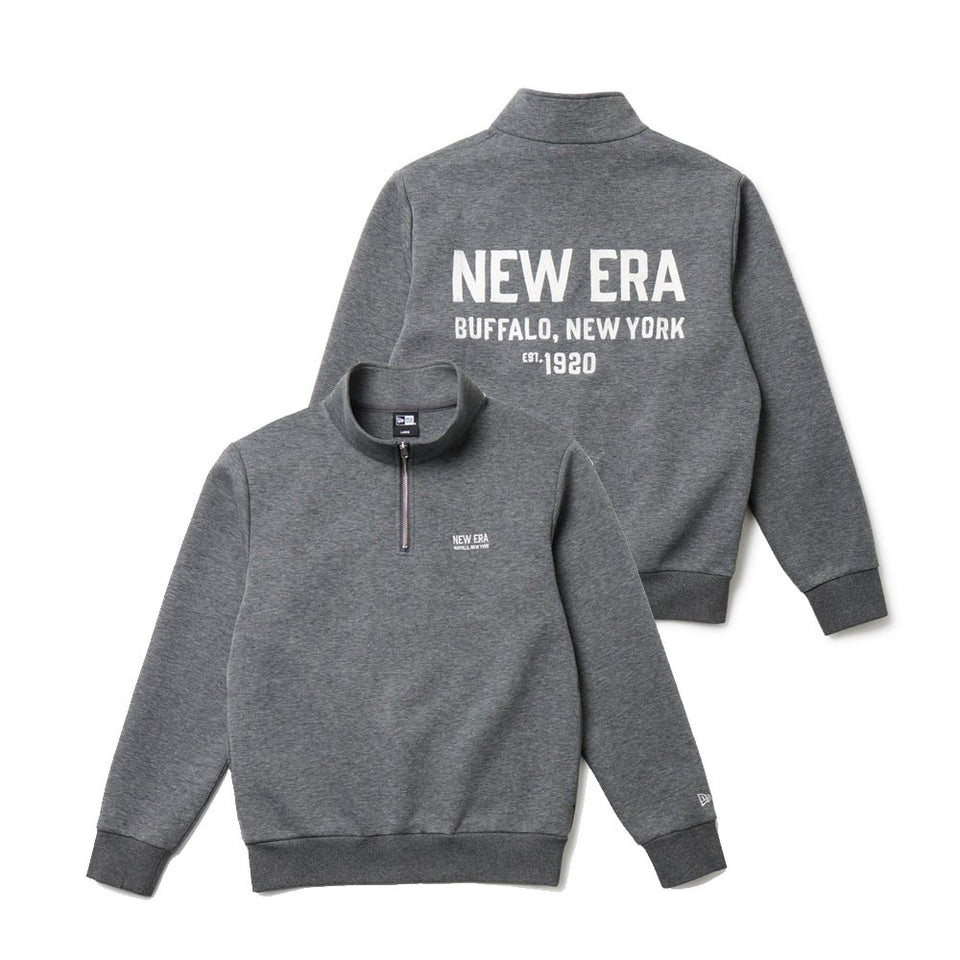美品 NEW ERA ニューエラ テック スウェット ハーフジップ テックスウェット ハーフジップ プルオーバー グレー | ゴルフ