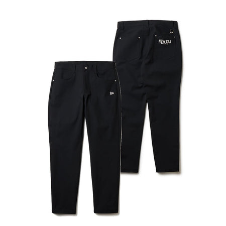 サイズ：LARGE NEW ERA ニューエラ  ストレッチパンツ  ブラック系 [240101420648] ゴルフウェア メンズ ストスト NEW ERA パンツ ニューエラ ゴルフ ストレッチ メンズ