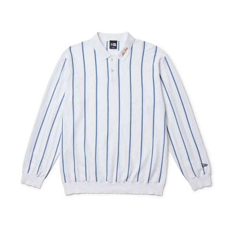 長袖 ニット ポロシャツ オフホワイト | ゴルフ | ニューエラ