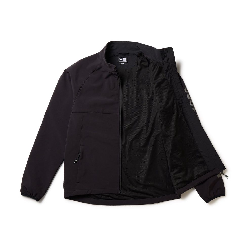 極美品 NEW ERA セットアップ トラックジャケット ジャージ ゴルフ 黒 フルジップ シェルジャケット ブラック | ゴルフ | ニューエラ
