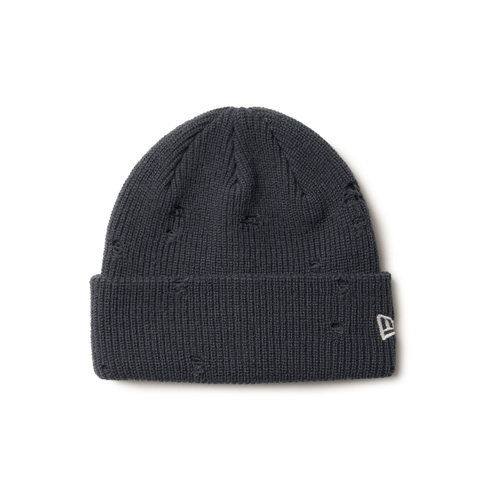 ベーシック カフニット リブニット ダメージ チャコール - 14669942 - OSFM | NEW ERA ニューエラ公式オンラインストア