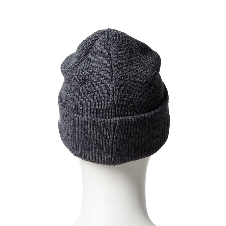 ベーシック カフニット リブニット ダメージ チャコール - 14669942 - OSFM | NEW ERA ニューエラ公式オンラインストア