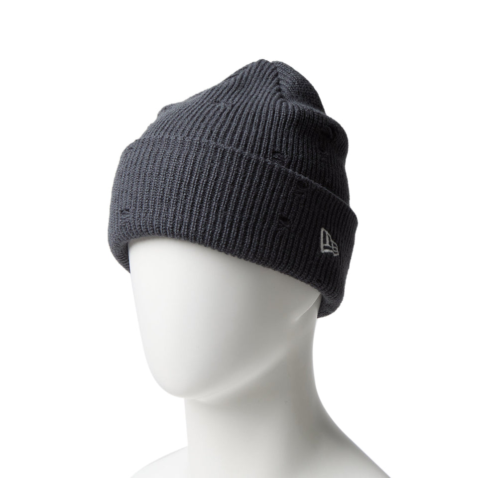 ベーシック カフニット リブニット ダメージ チャコール - 14669942 - OSFM | NEW ERA ニューエラ公式オンラインストア