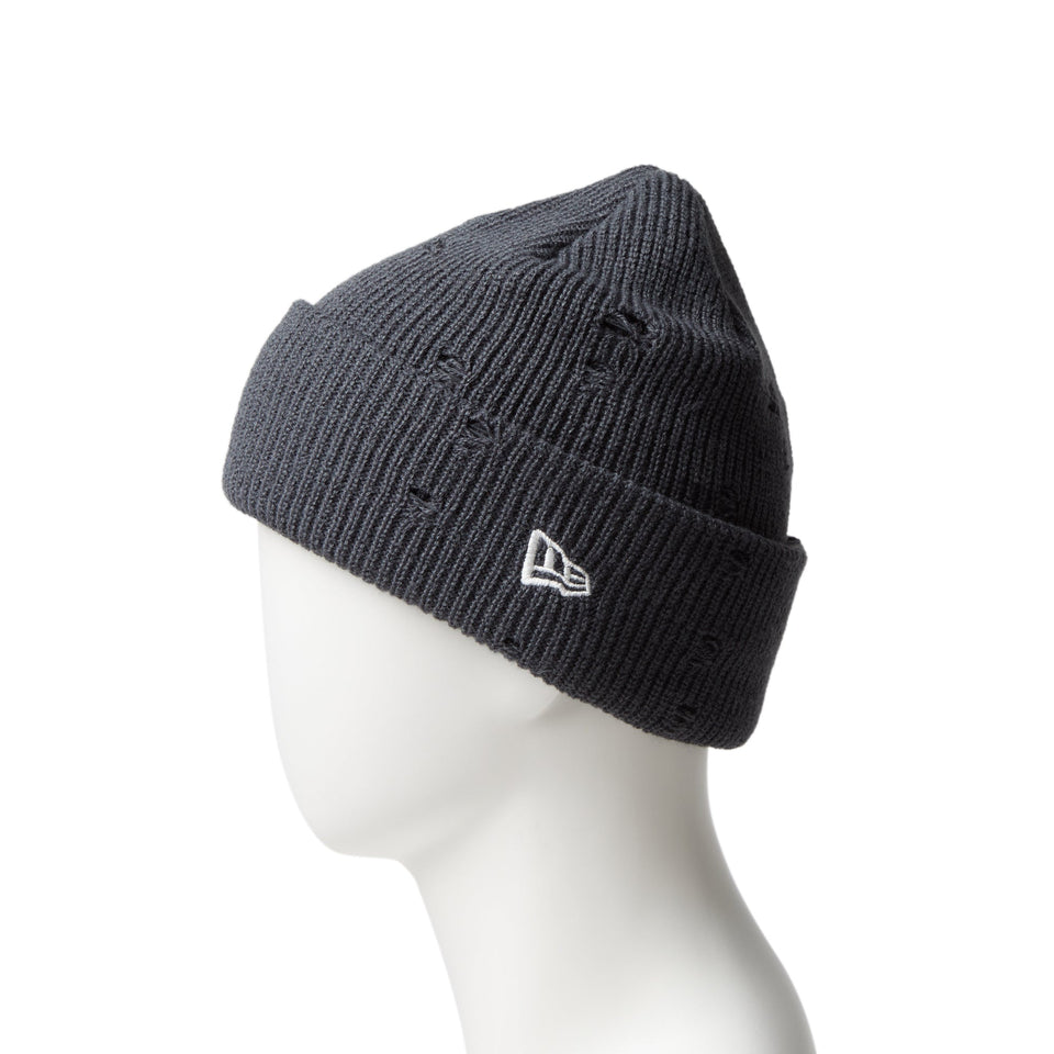 ベーシック カフニット リブニット ダメージ チャコール - 14669942 - OSFM | NEW ERA ニューエラ公式オンラインストア