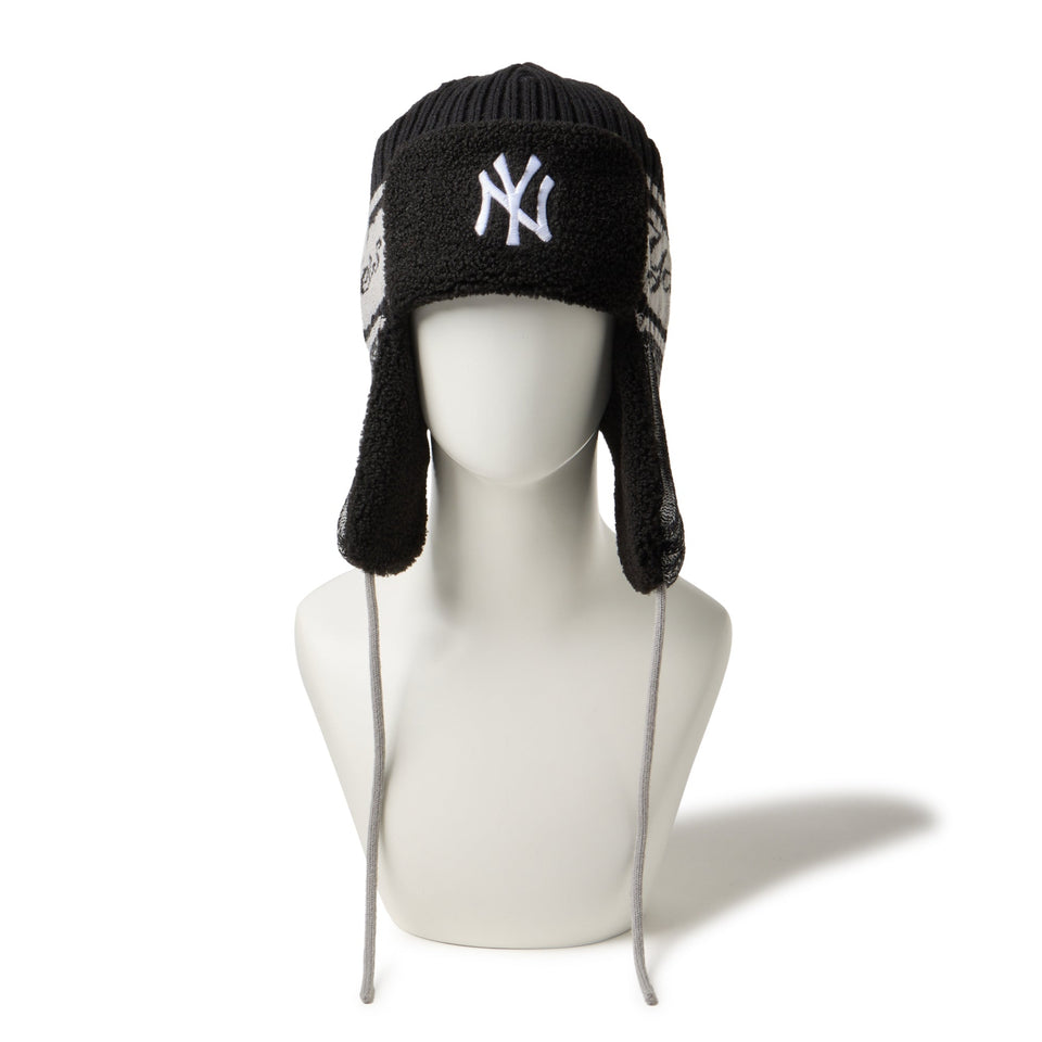 ニット トラッパー ニューヨーク・ヤンキース ブラック - 14669984 - OSFM | NEW ERA ニューエラ公式オンラインストア