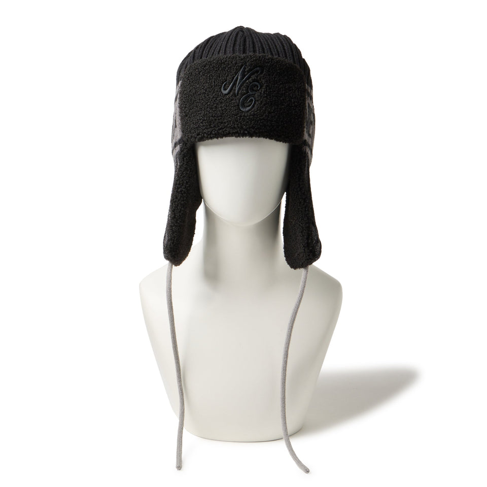 ニット トラッパー ニューエラ ブラック - 14669985 - OSFM | NEW ERA ニューエラ公式オンラインストア