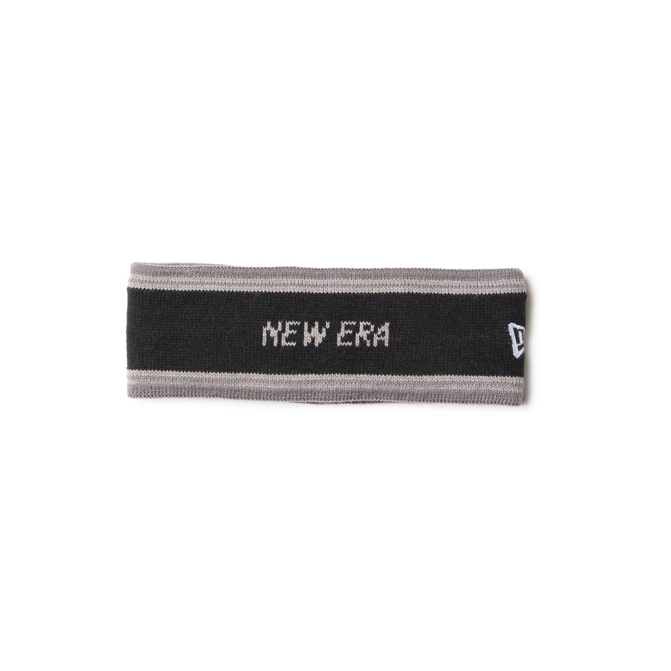 ニットヘアバンド ワードマークロゴ ブラック/ダークグレー - 14669993 - OSFM | NEW ERA ニューエラ公式オンラインストア