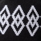 ポンポンニット イヤーフラップ ブラック ホワイト - 14670002 - OSFM | NEW ERA ニューエラ公式オンラインストア