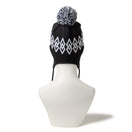 ポンポンニット イヤーフラップ ブラック ホワイト - 14670002 - OSFM | NEW ERA ニューエラ公式オンラインストア