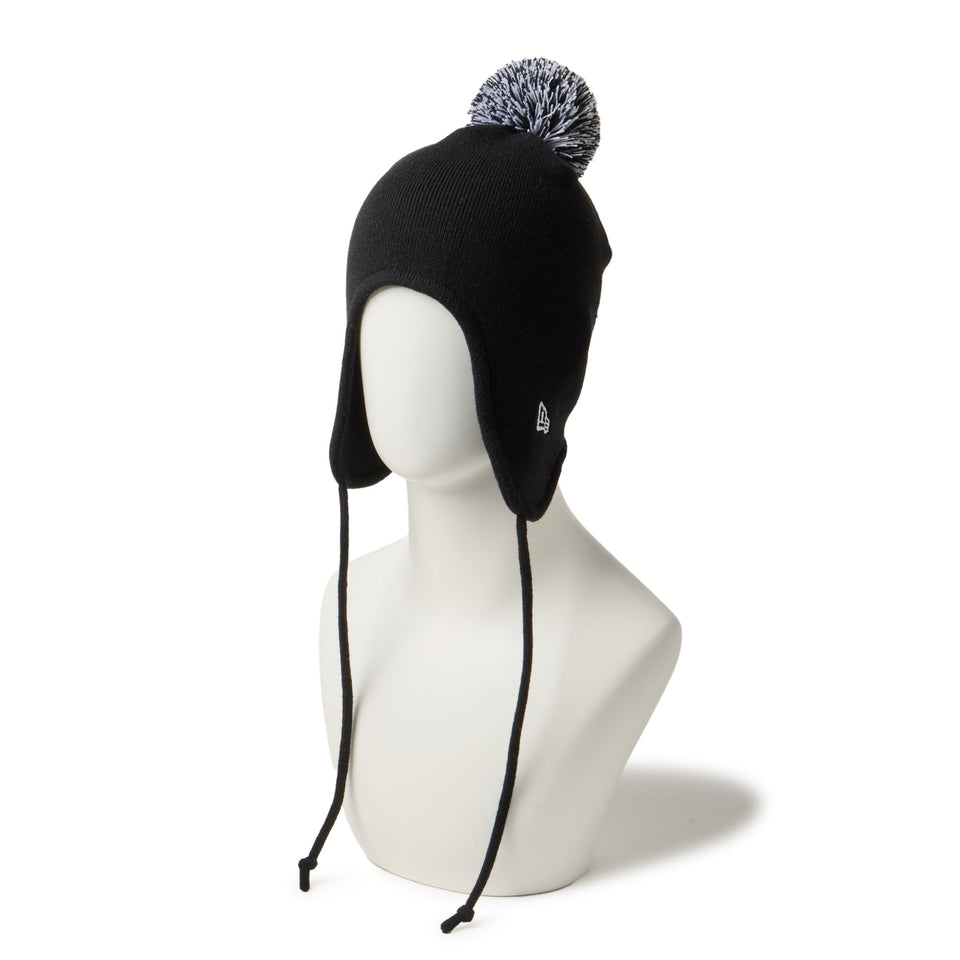 ポンポンニット イヤーフラップ ブラック | ニューエラオンラインストア