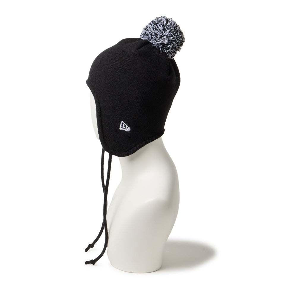 ポンポンニット イヤーフラップ ブラック - 14670003 - OSFM | NEW ERA ニューエラ公式オンラインストア
