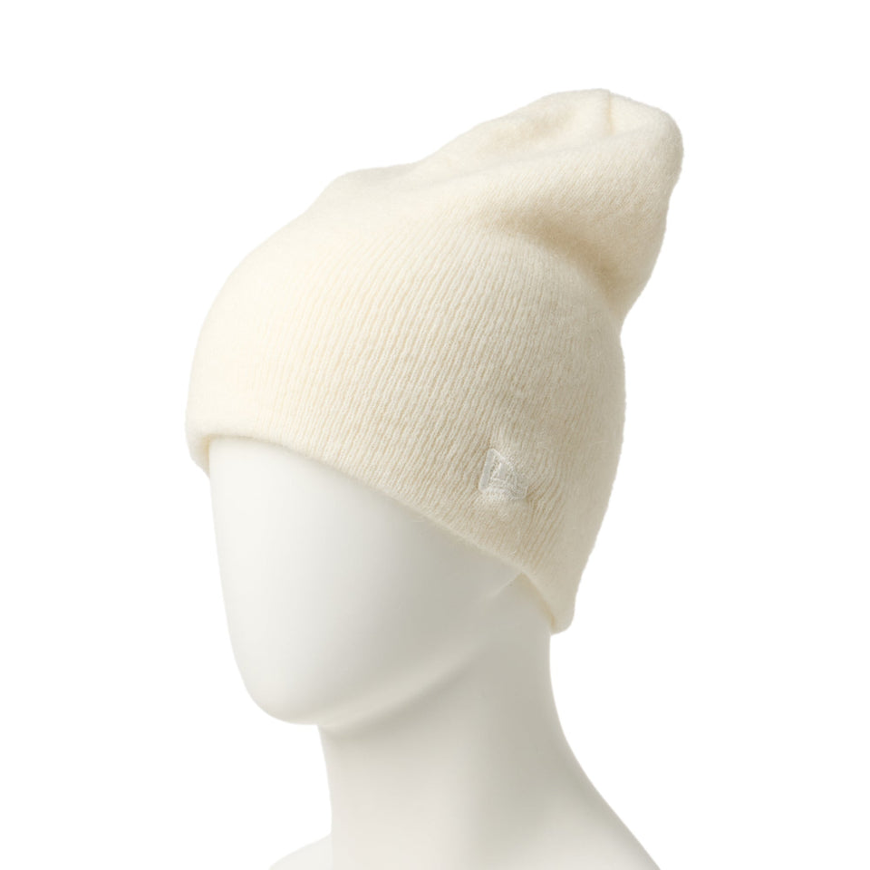 isaboulder ホワイト ロングニット帽 VARZAR/バザール Monogram label beanie ビーニー ニット帽（ニット