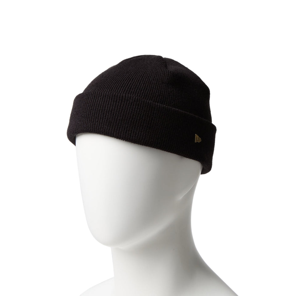 ベーシック カフニット ショート メタルフラッグ ブラック