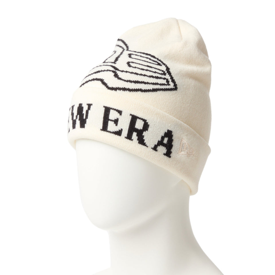 ベーシック カフニット ジャカード フラッグロゴ オフホワイト - 14670084 - OSFM | NEW ERA ニューエラ公式オンラインストア