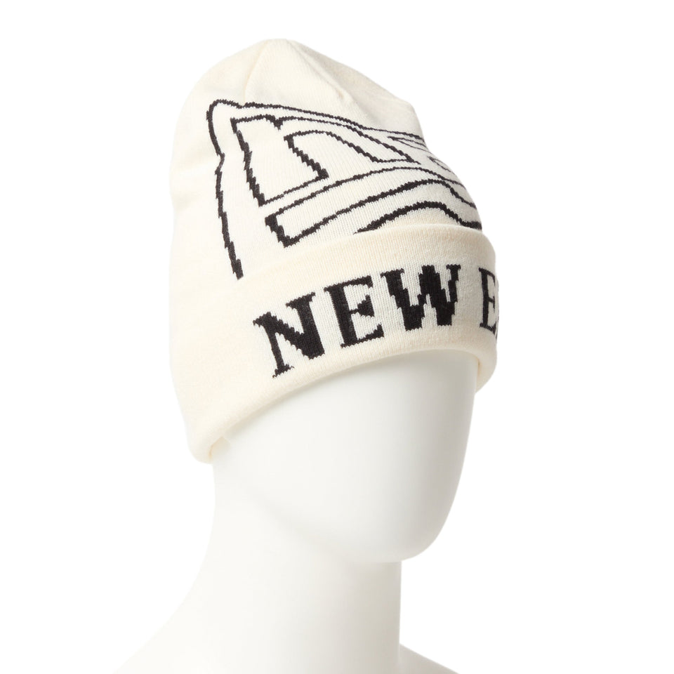 ベーシック カフニット ジャカード フラッグロゴ オフホワイト - 14670084 - OSFM | NEW ERA ニューエラ公式オンラインストア