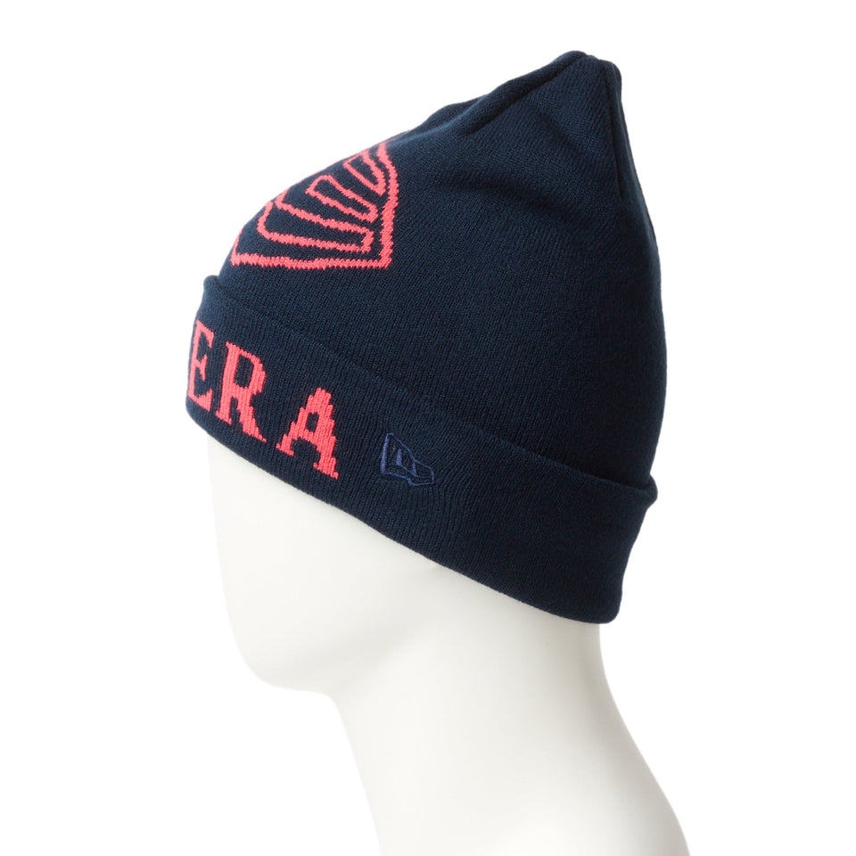 ベーシック カフニット ジャカード フラッグロゴ ネイビー - 14670085 - OSFM | NEW ERA ニューエラ公式オンラインストア