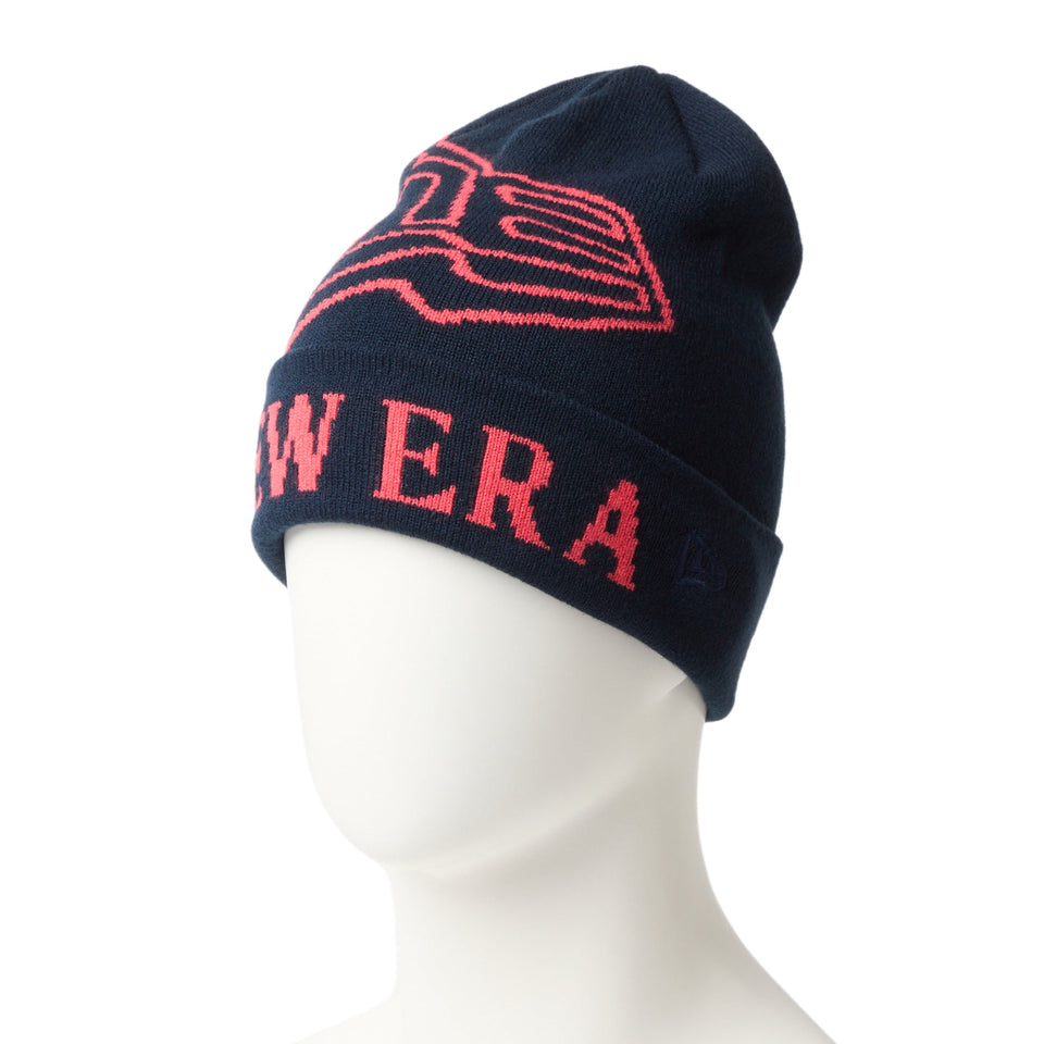 ベーシック カフニット ジャカード フラッグロゴ ネイビー - 14670085 - OSFM | NEW ERA ニューエラ公式オンラインストア
