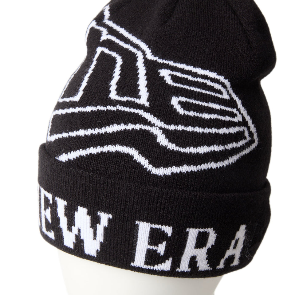 ベーシック カフニット ジャカード フラッグロゴ ブラック - 14670086 - OSFM | NEW ERA ニューエラ公式オンラインストア