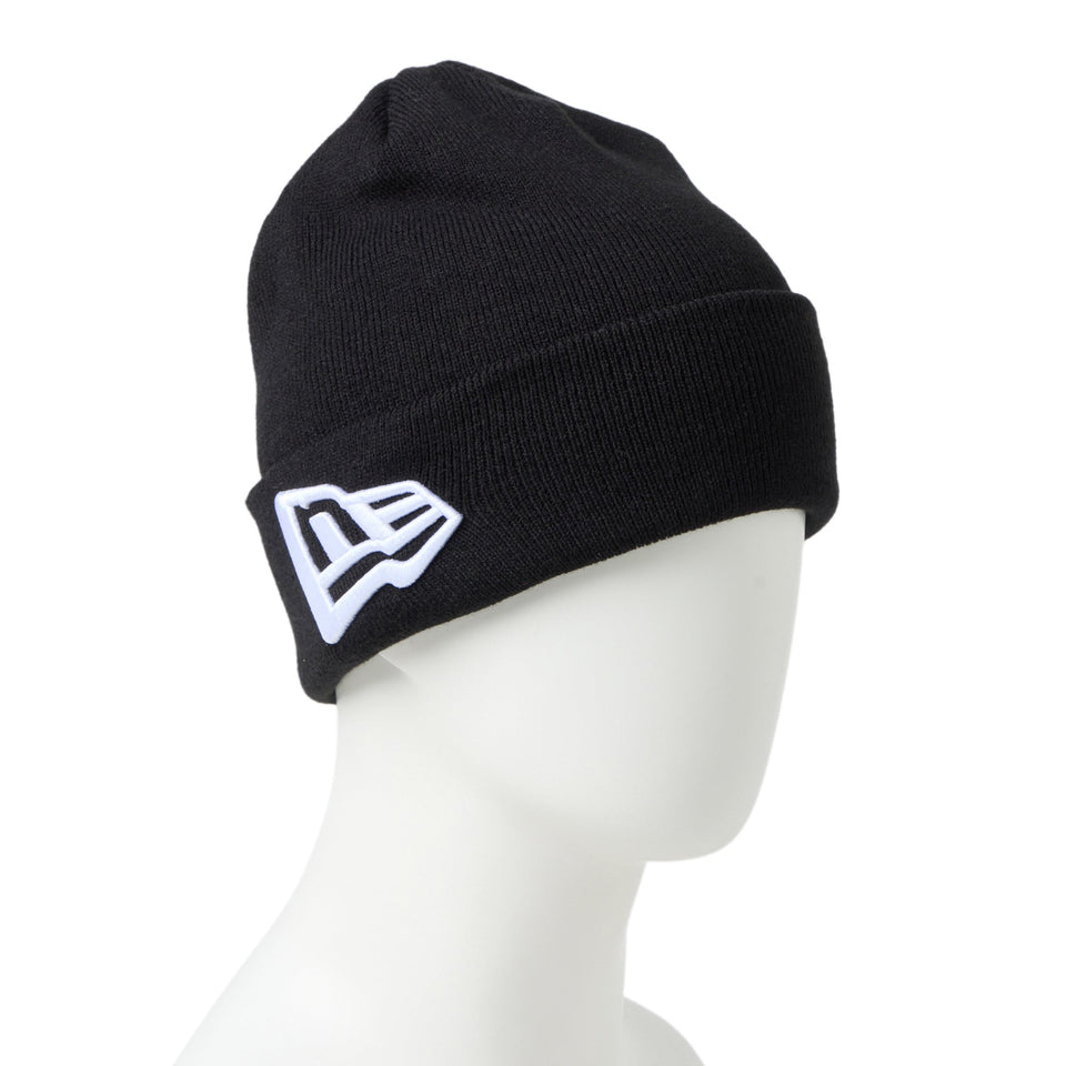 ベーシック カフニット フラッグロゴ ブラック | ニューエラオンライン