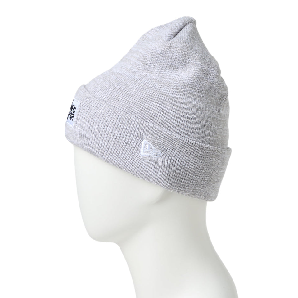 ベーシック カフニット ボックスロゴ エンブロイダリー グレー - 14670105 - OSFM | NEW ERA ニューエラ公式オンラインストア