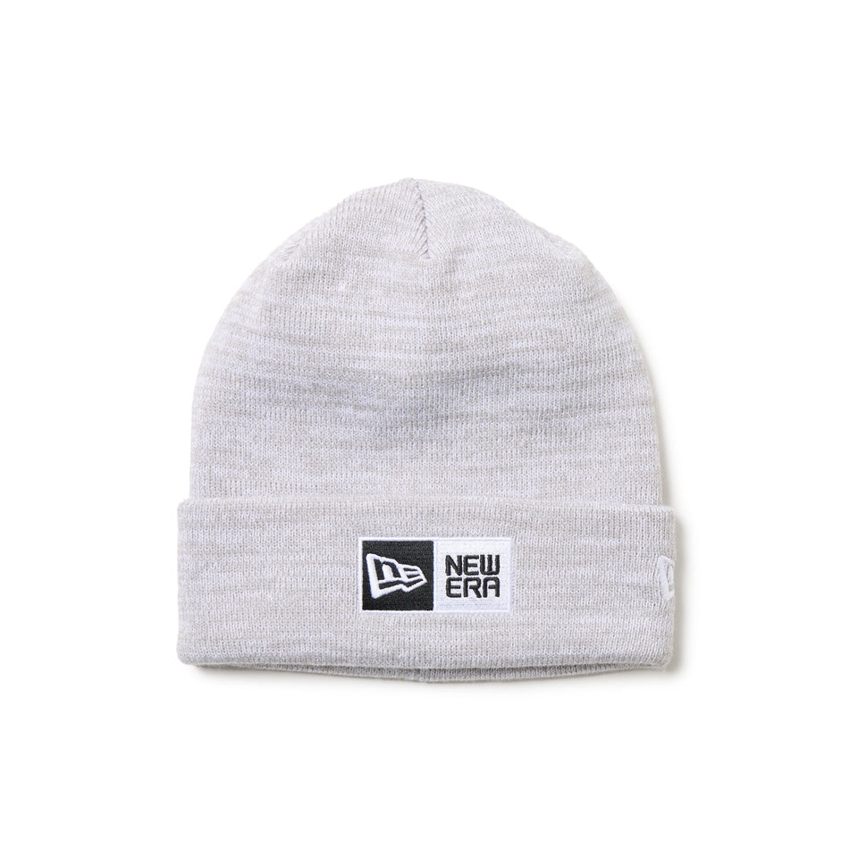 ベーシック カフニット ボックスロゴ エンブロイダリー グレー - 14670105 - OSFM | NEW ERA ニューエラ公式オンラインストア