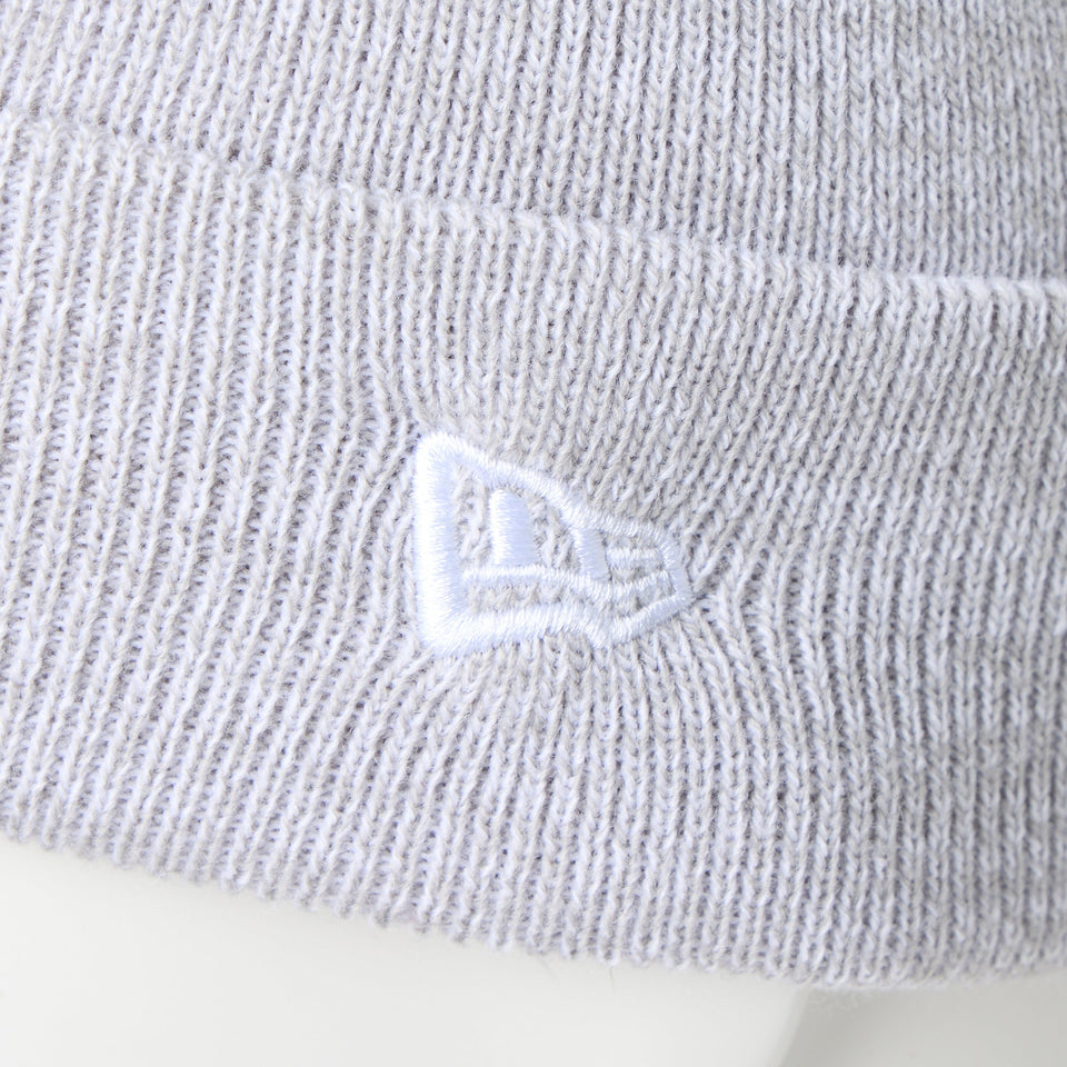 ベーシック カフニット ボックスロゴ エンブロイダリー グレー - 14670105 - OSFM | NEW ERA ニューエラ公式オンラインストア