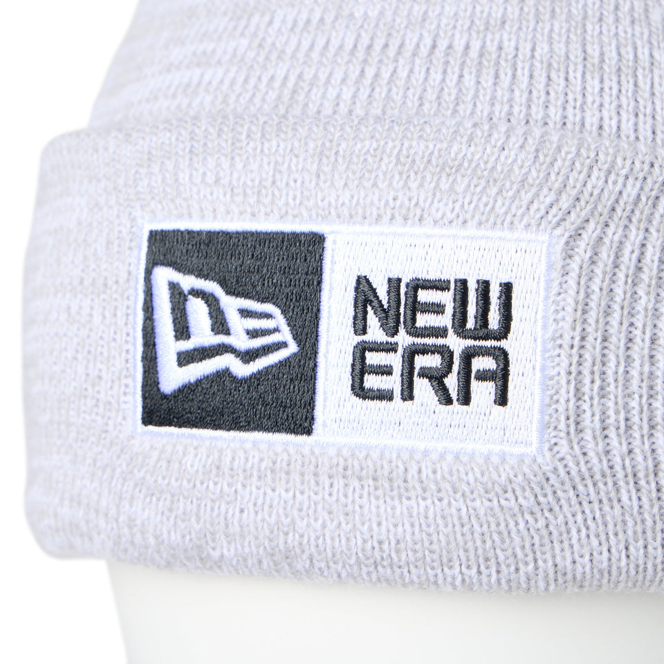 ベーシック カフニット ボックスロゴ エンブロイダリー グレー - 14670105 - OSFM | NEW ERA ニューエラ公式オンラインストア