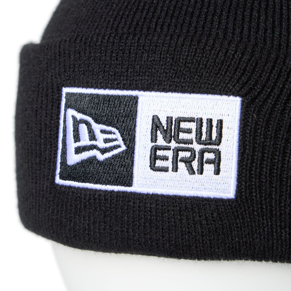 ベーシック カフニット ボックスロゴ エンブロイダリー ブラック - 14670106 - OSFM | NEW ERA ニューエラ公式オンラインストア