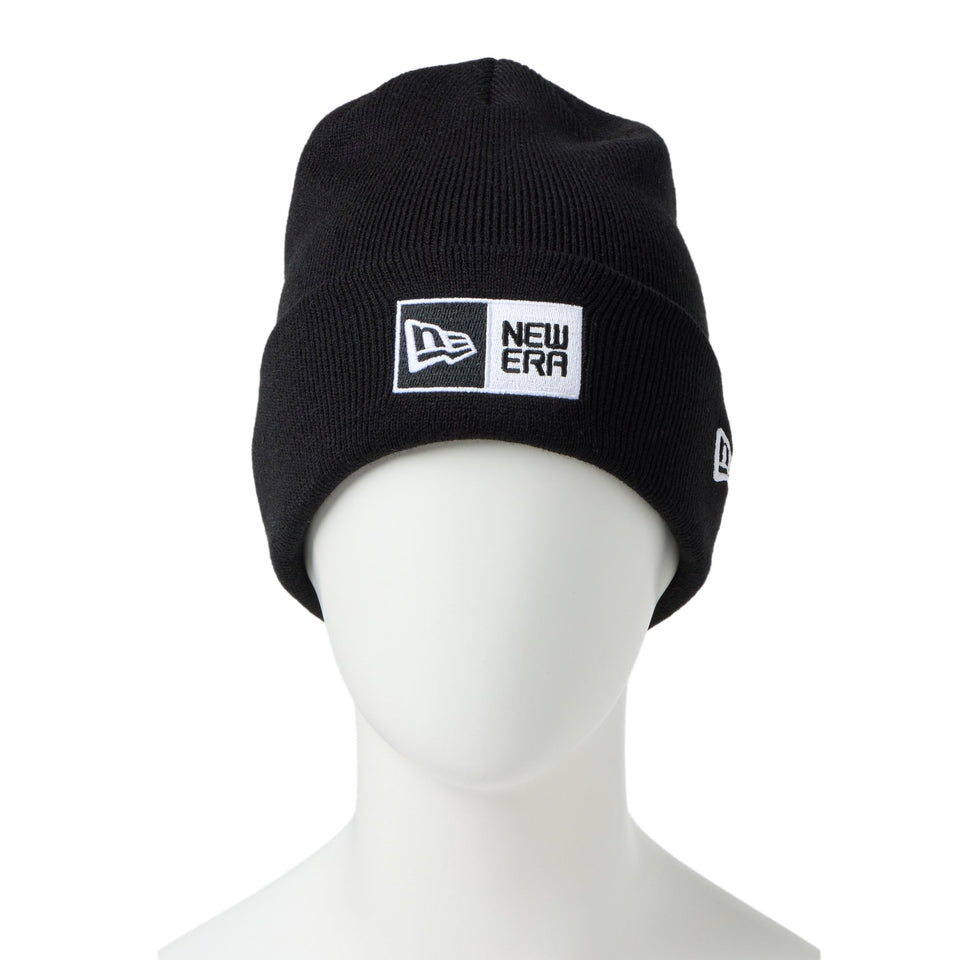 ベーシック カフニット ボックスロゴ エンブロイダリー ブラック - 14670106 - OSFM | NEW ERA ニューエラ公式オンラインストア