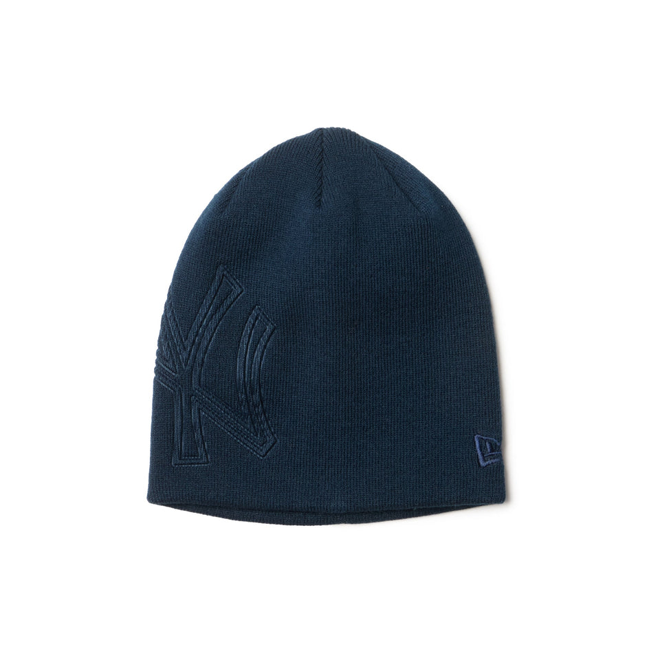 ベーシック ビーニー エンボスロゴ ニューヨーク・ヤンキース ネイビー