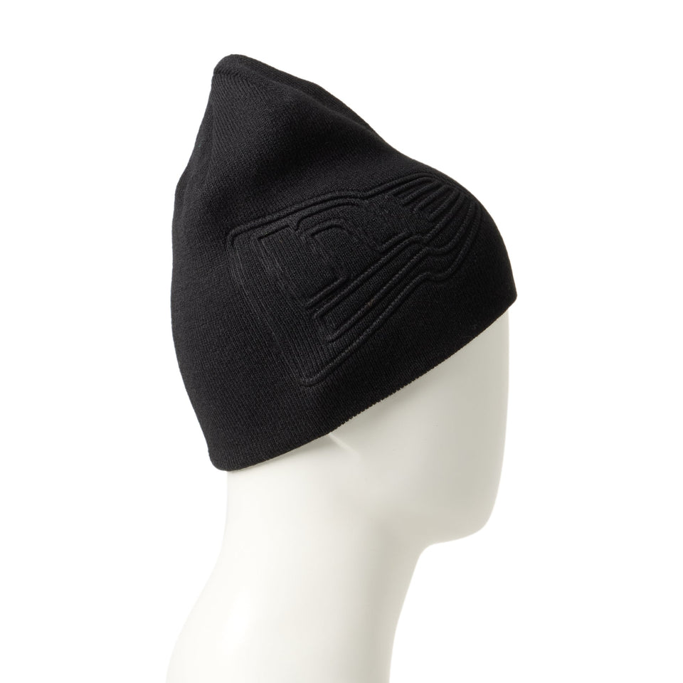 ベーシック ビーニー エンボス フラッグロゴ ブラック | ニューエラ