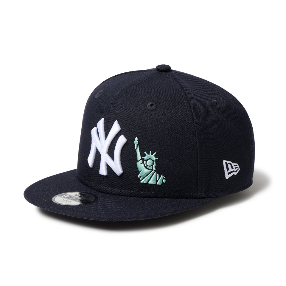 キッズ Youth 9FIFTY 自由の女神 エンブロイダリー ニューヨーク・ヤンキース ネイビー | NEW ERA ニューエラ公式オンラインストア