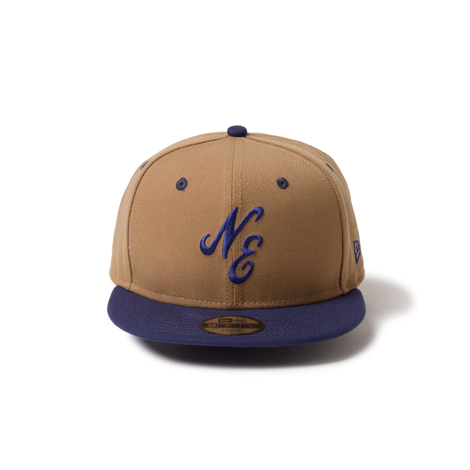キッズ Youth 9FIFTY クラシックロゴ カーキ/ライトネイビー | NEW ERA ニューエラ公式オンラインストア