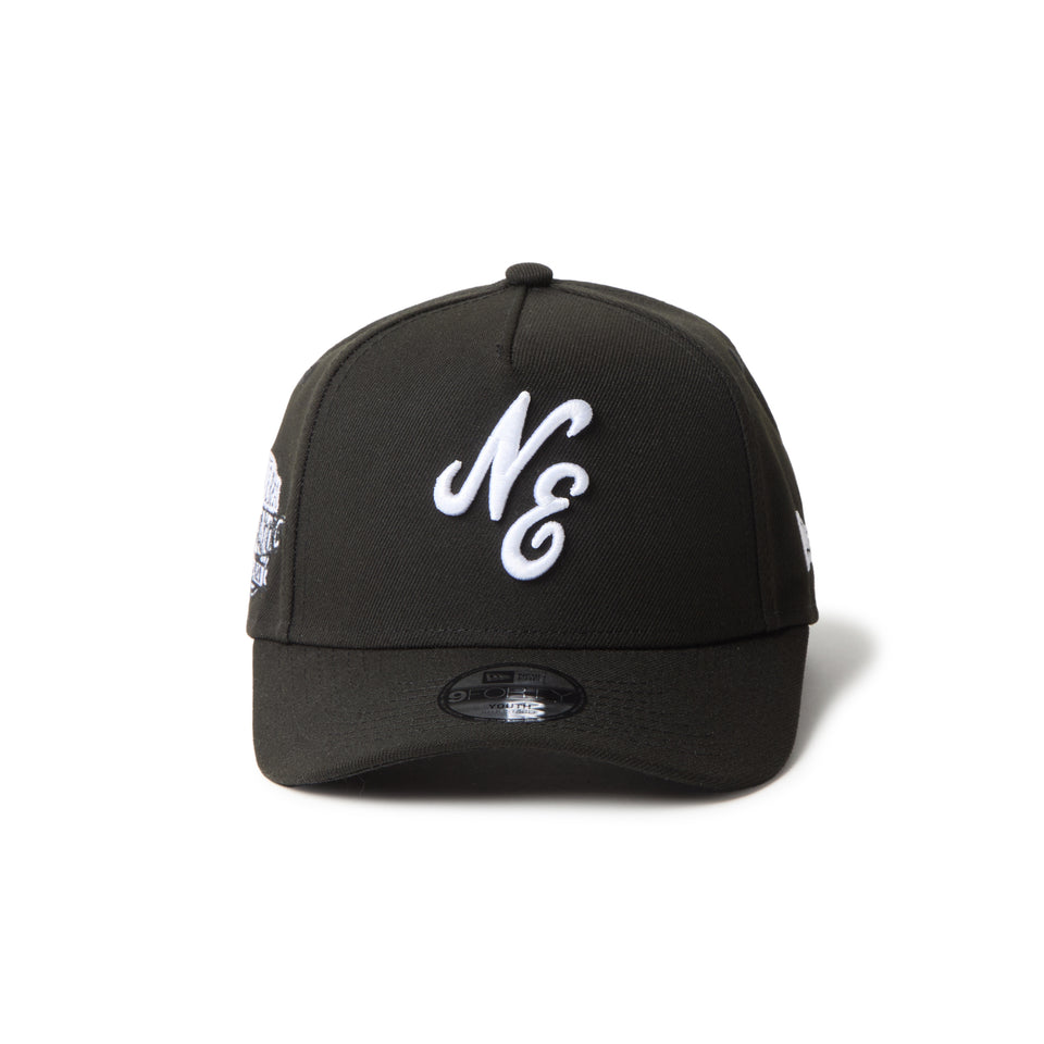 キッズ Youth 9FORTY A-Frame Black and White モノトーン クラシックロゴ ブラック | NEW ERA ニューエラ公式オンラインストア