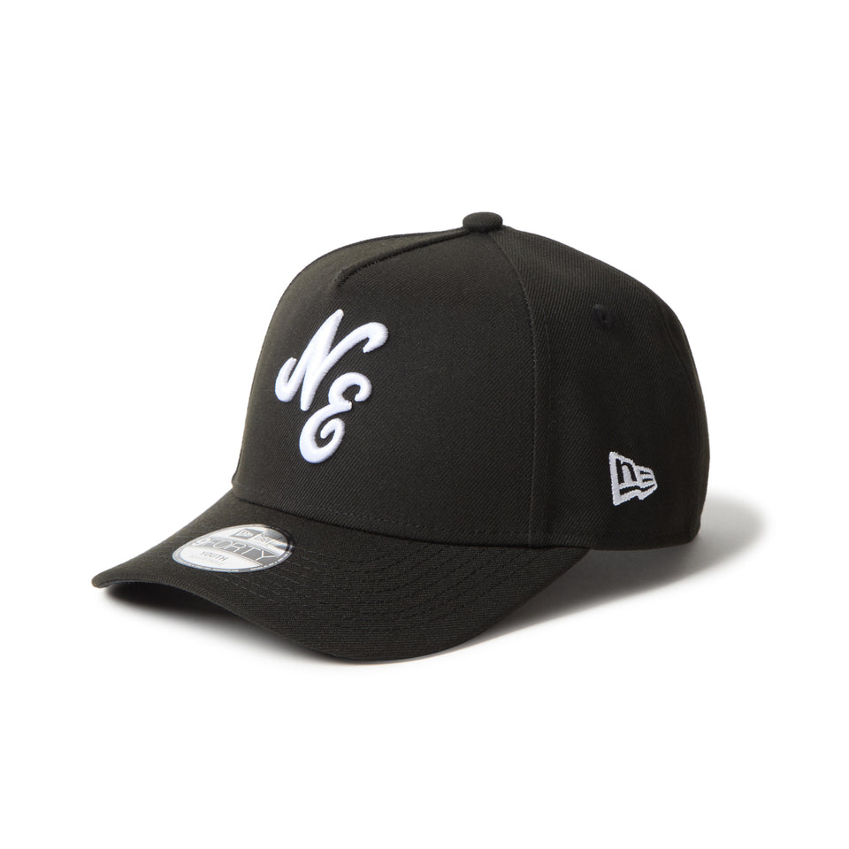 キッズ Youth 9FORTY A-Frame Black and White モノトーン クラシックロゴ ブラック | NEW ERA ニューエラ公式オンラインストア