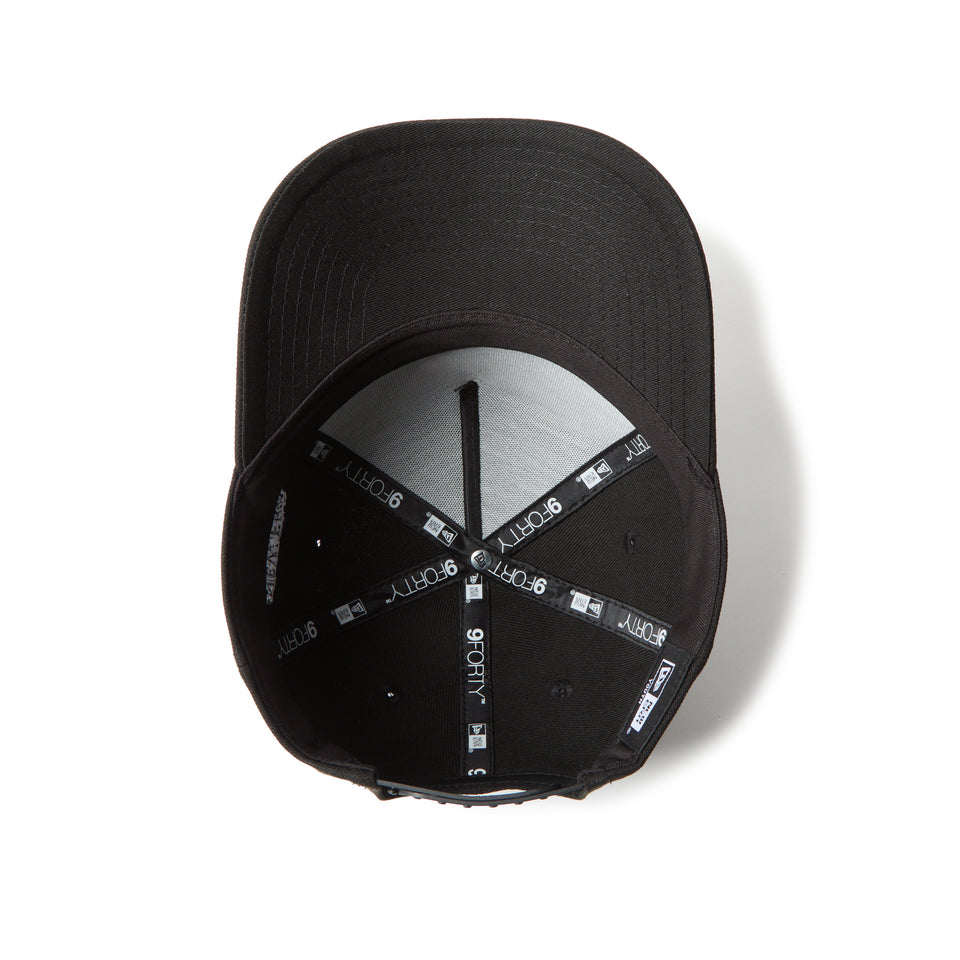 キッズ Youth 9FORTY A-Frame Black and White モノトーン クラシックロゴ ブラック | NEW ERA ニューエラ公式オンラインストア