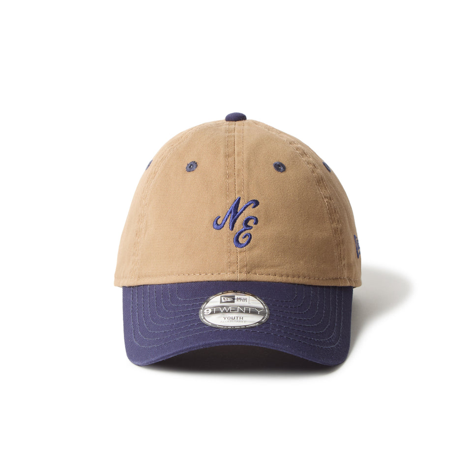 キッズ Youth 9TWENTY クラシックロゴ カーキ/ライトネイビー | NEW ERA ニューエラ公式オンラインストア