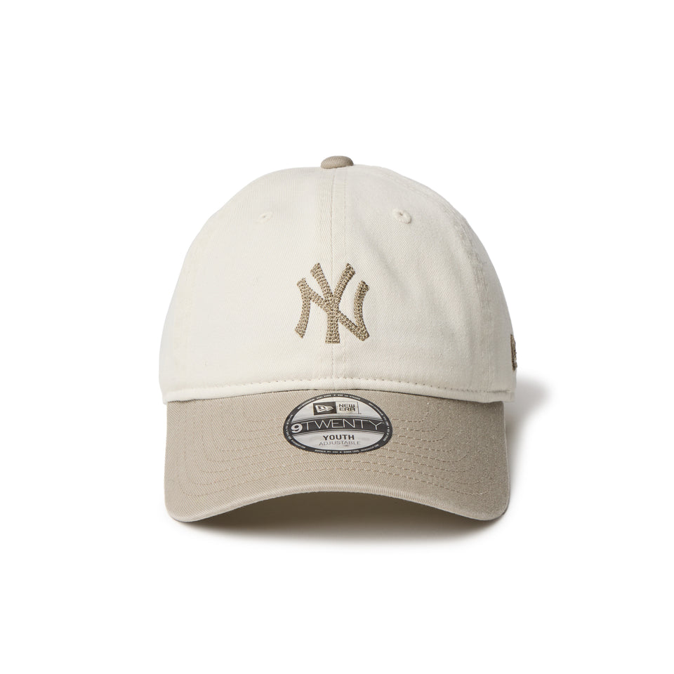 キッズ Youth 9TWENTY チェーンステッチ ニューヨーク･ヤンキース アイボリー/ペブル | NEW ERA ニューエラ公式オンラインストア