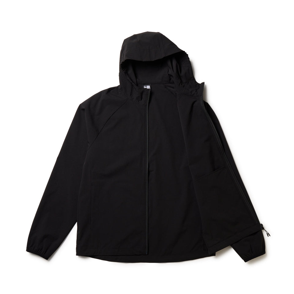 NEW ERA BOARDING ジャケット ブラック ウィンドジャケット リップストップストレッチウーブン ブラック